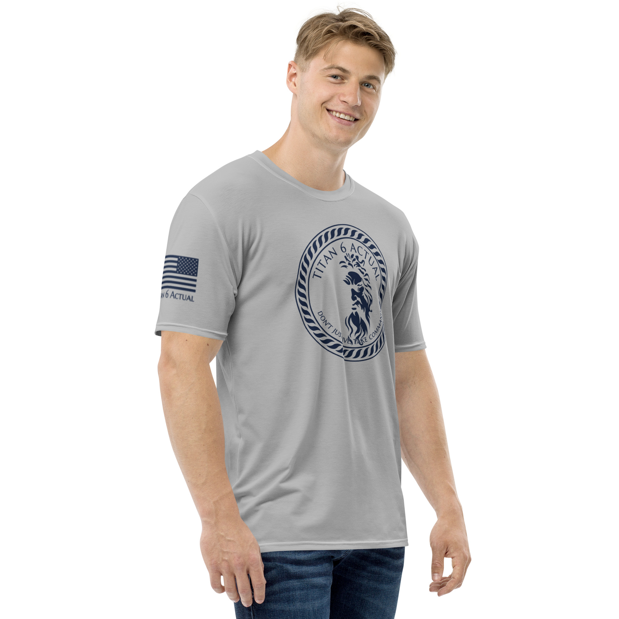 Men’s Marble Zeus Performance Tee (Kyanite) – Titan 6 Actual